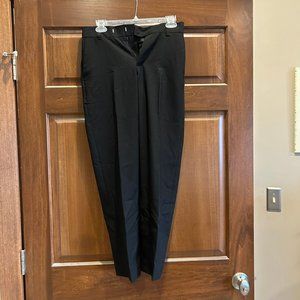 NWT Calvin Klein Boys' Flat-Front, Stretch Slim Fit Black Dress Pant, 14
